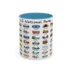 63 National Parks Mug | U.S. Parks Coffee Cup | Park Bucket List Gift | Road Trip Hiking Camping Souvenir