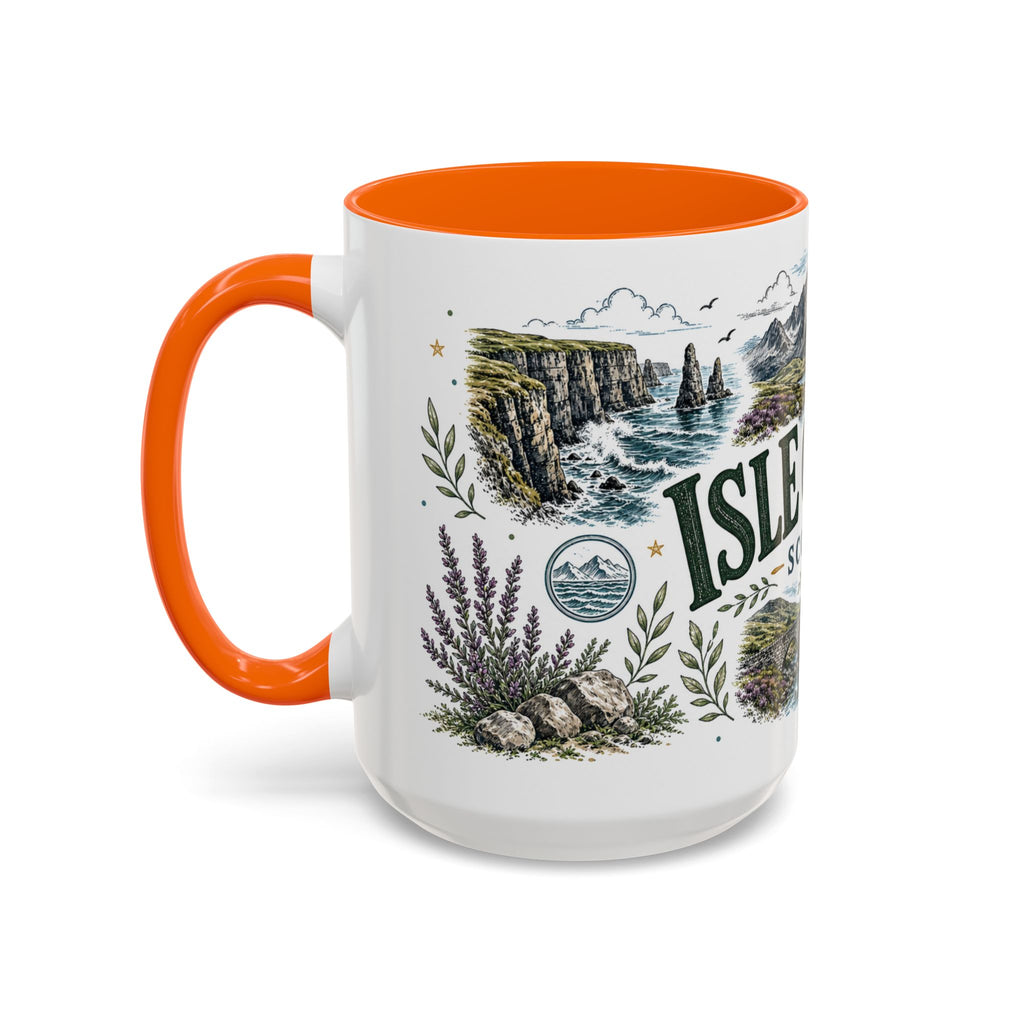 Isle of Skye Mug, Scotland Travel Souvenir, Bucket List Gift, Accent Ceramic Coffee Mug 11oz 15oz