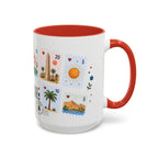 Luxor Coffee Mug | Postage Stamp Collage Mug | Travel Souvenir Accent Cup 11oz 15oz