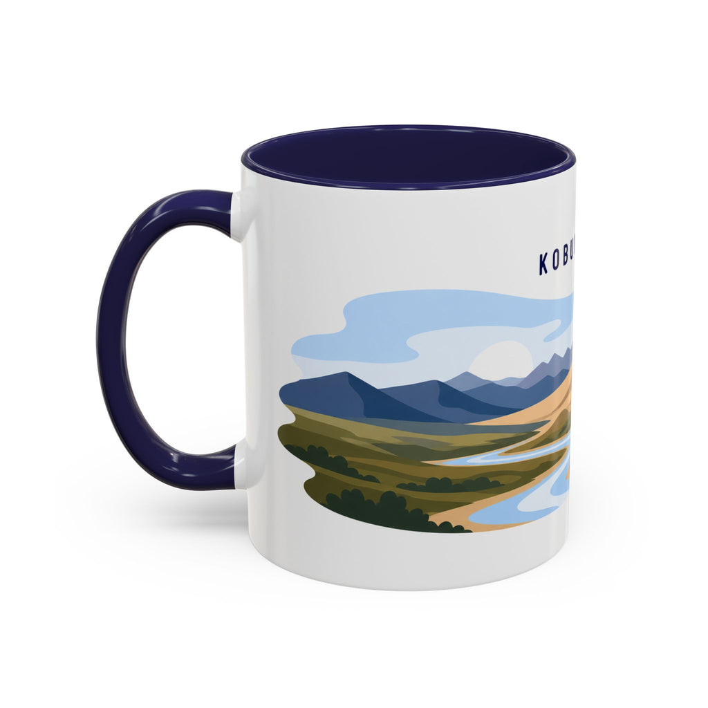 Kobuk Valley National Park Coffee Mug | Solid Color Block Park Souvenir | 11oz 15oz Accent Mug