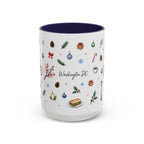 Washington DC Christmas Mug | Watercolor City Souvenir | Ceramic Coffee Cup 11oz 15oz