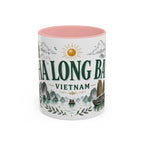 Ha Long Bay Coffee Mug | Travel Destination Souvenir Gift | Accent Color Ceramic 11oz 15oz
