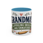 Grandma's Spoiling Skills Are Unmatched Coffee Mug | Funny Gift From Grandkids | Accent Ceramic 11oz 15oz