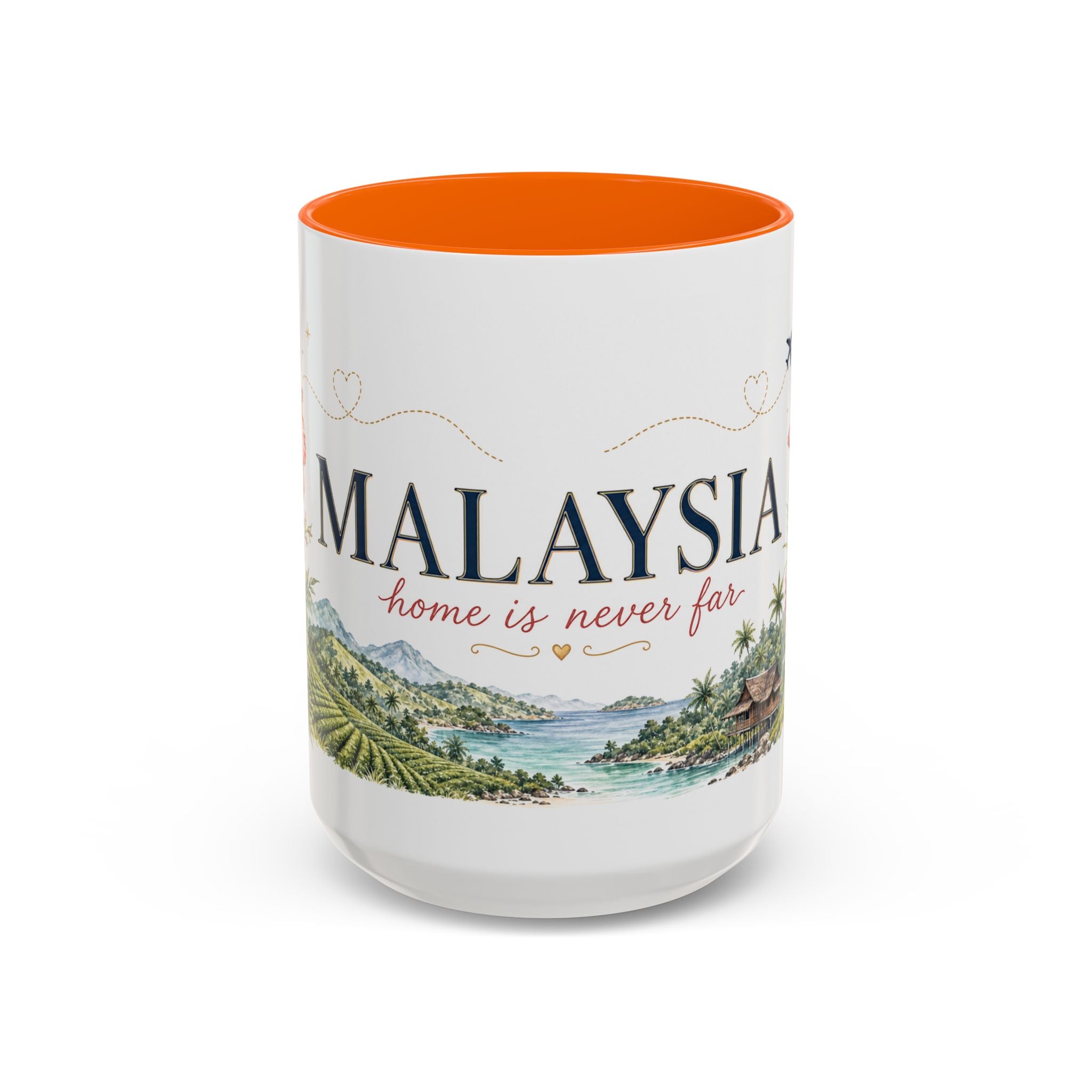 Malaysia Home Country Mug | Moving Away Gift | Long Distance Friendship | 11 oz 15 oz Accent Mug