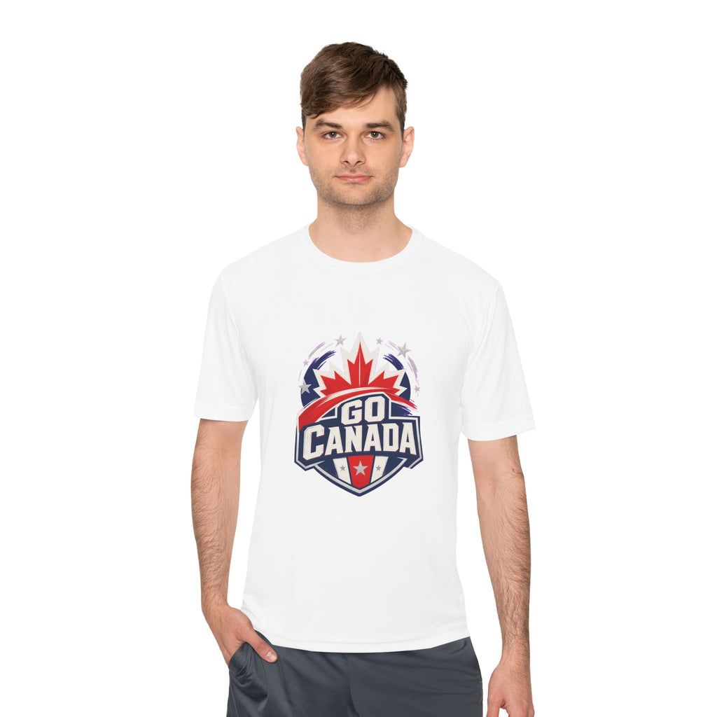 Go Canada Soccer T Shirt, Moisture Wicking Fan Tee
