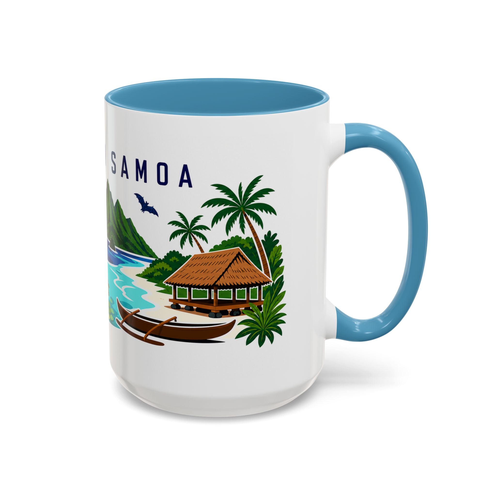 American Samoa Coffee Mug | Travel Souvenir Accent Mug | Country Gift Ceramic Cup 11oz 15oz