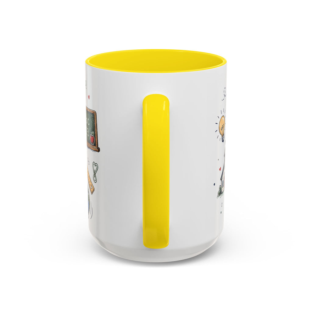 Best Teacher Ever Coffee Mug | Teacher Appreciation Gift | Accent Color Ceramic 11oz 15oz