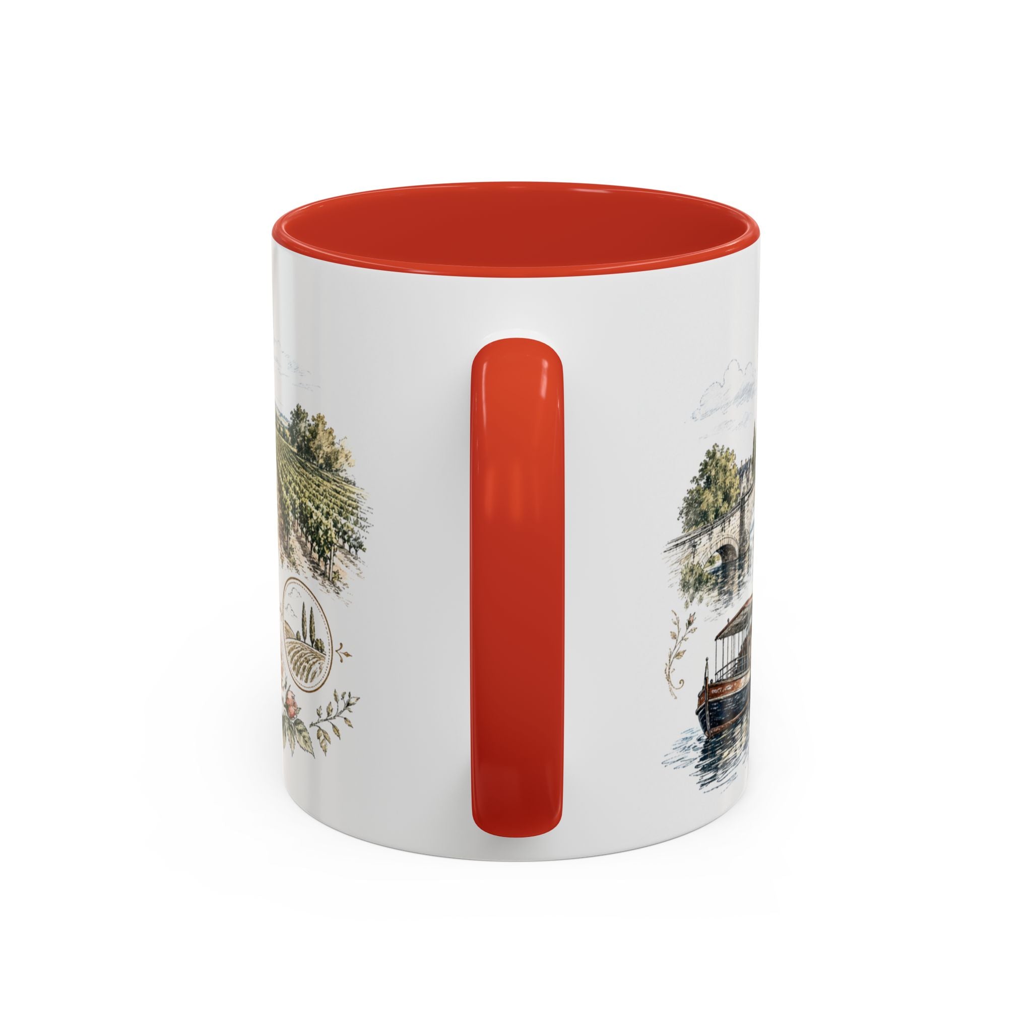 Loire Valley Mug, France Travel Souvenir, Bucket List Gift, Accent Ceramic Coffee Mug 11oz 15oz