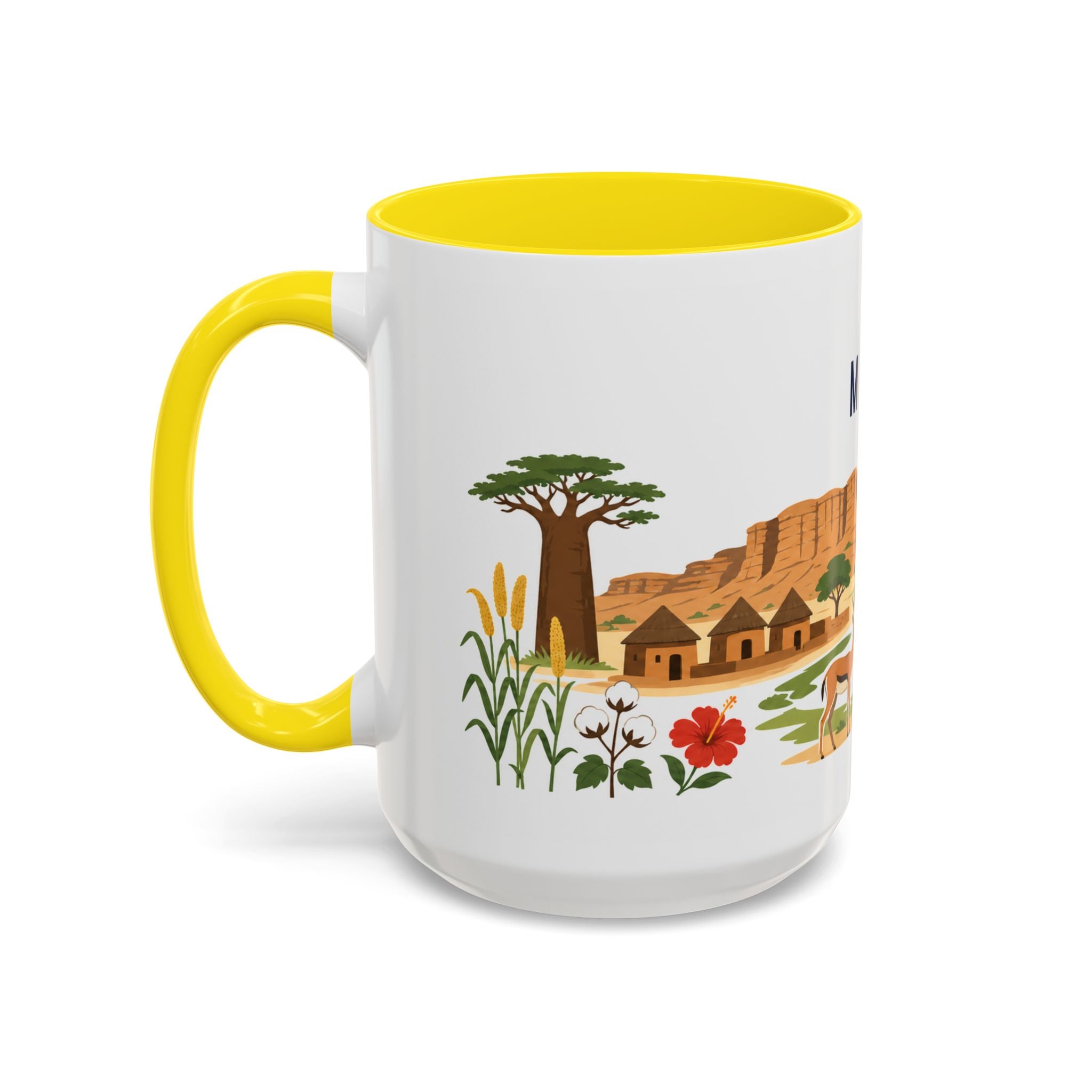 Mali Coffee Mug | Travel Souvenir Accent Mug | Country Gift Ceramic Cup 11oz 15oz