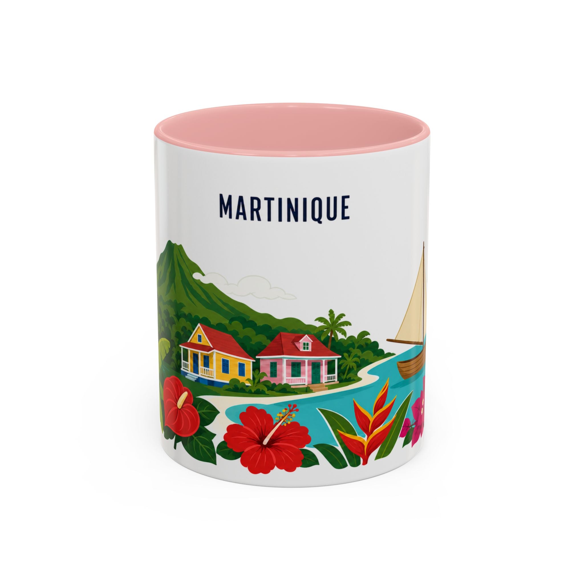 Martinique Coffee Mug | Travel Souvenir Accent Mug | Country Gift Ceramic Cup 11oz 15oz