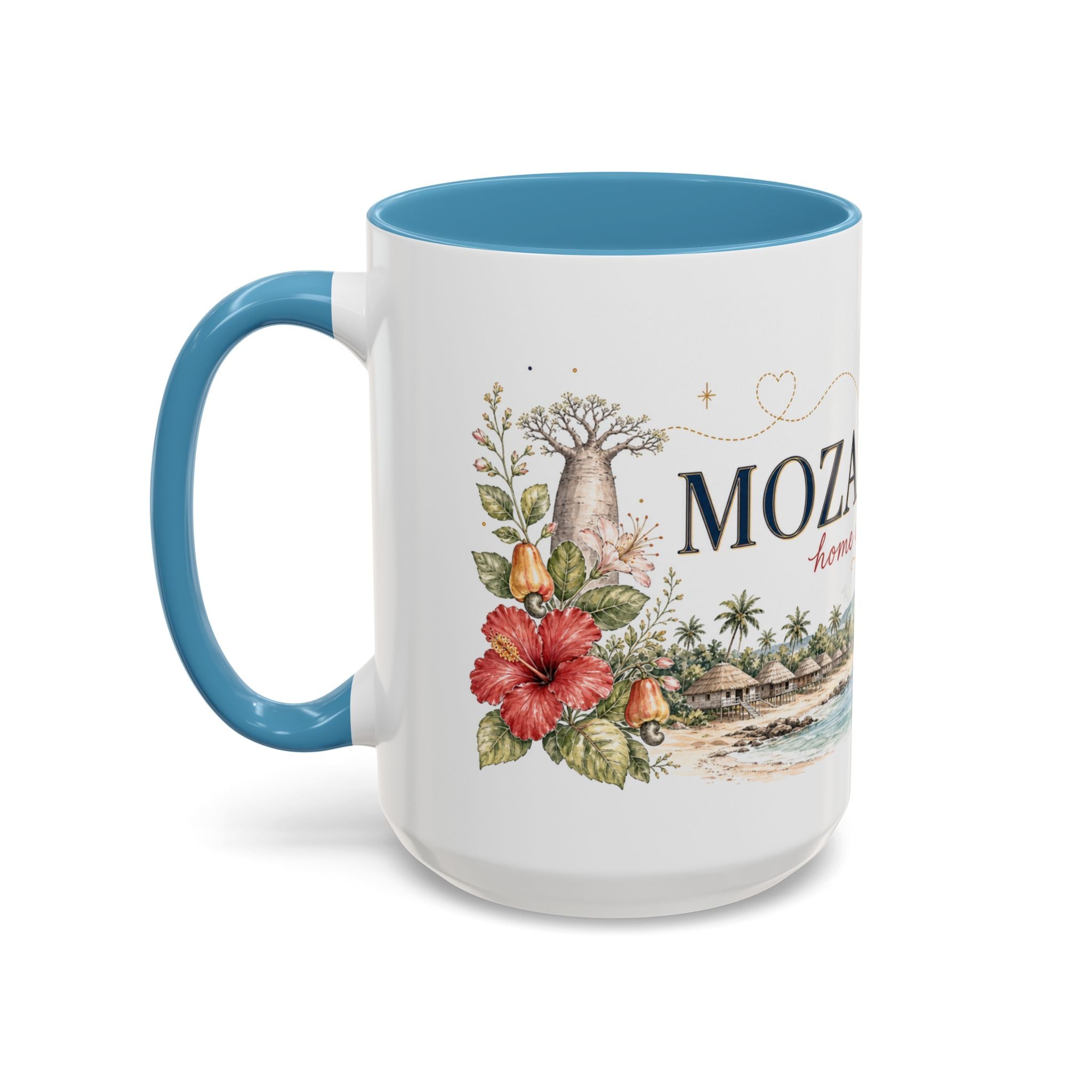 Mozambique Home Country Mug | Moving Away Gift | Long Distance Friendship | 11 oz 15 oz Accent Mug