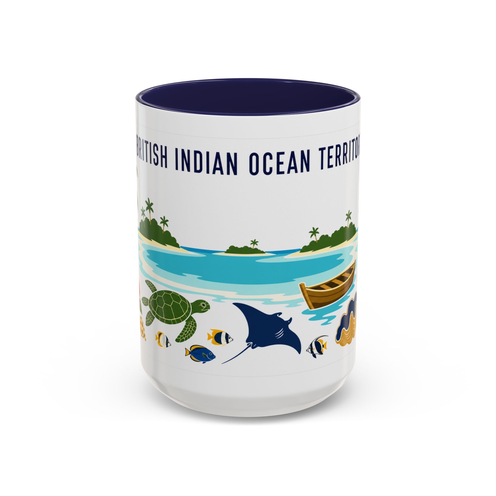 British Indian Ocean Territory Coffee Mug | Travel Souvenir Accent Mug | Country Gift Ceramic Cup 11oz 15oz