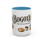 Bogota Coffee Mug | Colombia Travel Souvenir | Vintage Illustrated City Gift | 11 oz 15 oz Accent Mug