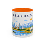 Kazakhstan Coffee Mug | Travel Souvenir Accent Mug | Place Gift Ceramic Cup 11oz 15oz