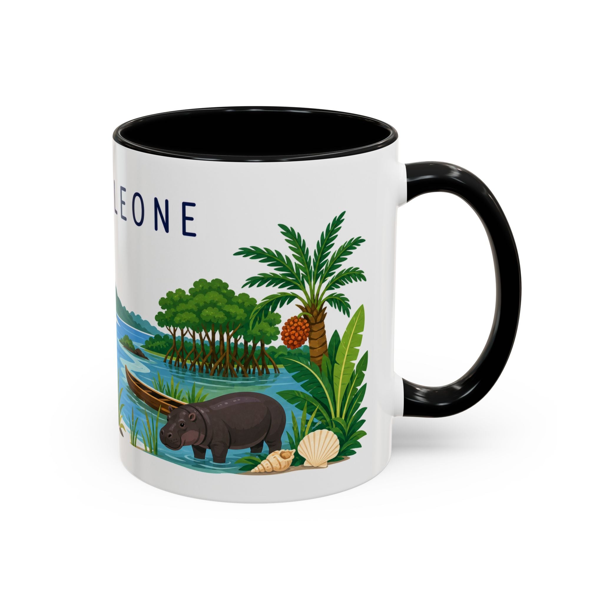 Sierra Leone Coffee Mug | Travel Souvenir Accent Mug | Country Gift Ceramic Cup 11oz 15oz