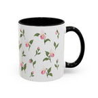 Minnesota Pink and White Lady Slipper Mug, State Flower Floral Coffee Cup, 11oz Botanical Gift