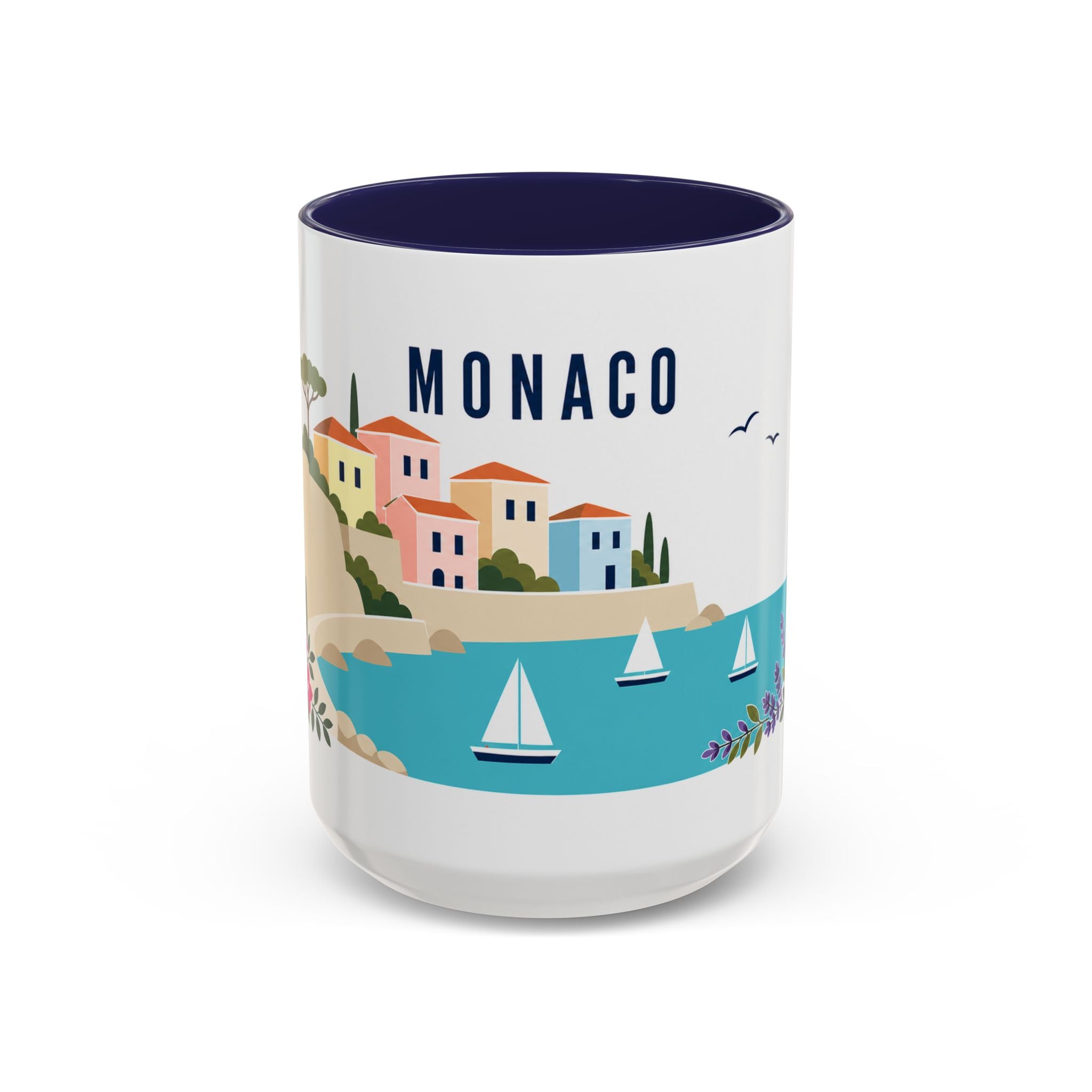 Monaco Coffee Mug | Travel Souvenir Accent Mug | Country Gift Ceramic Cup 11oz 15oz