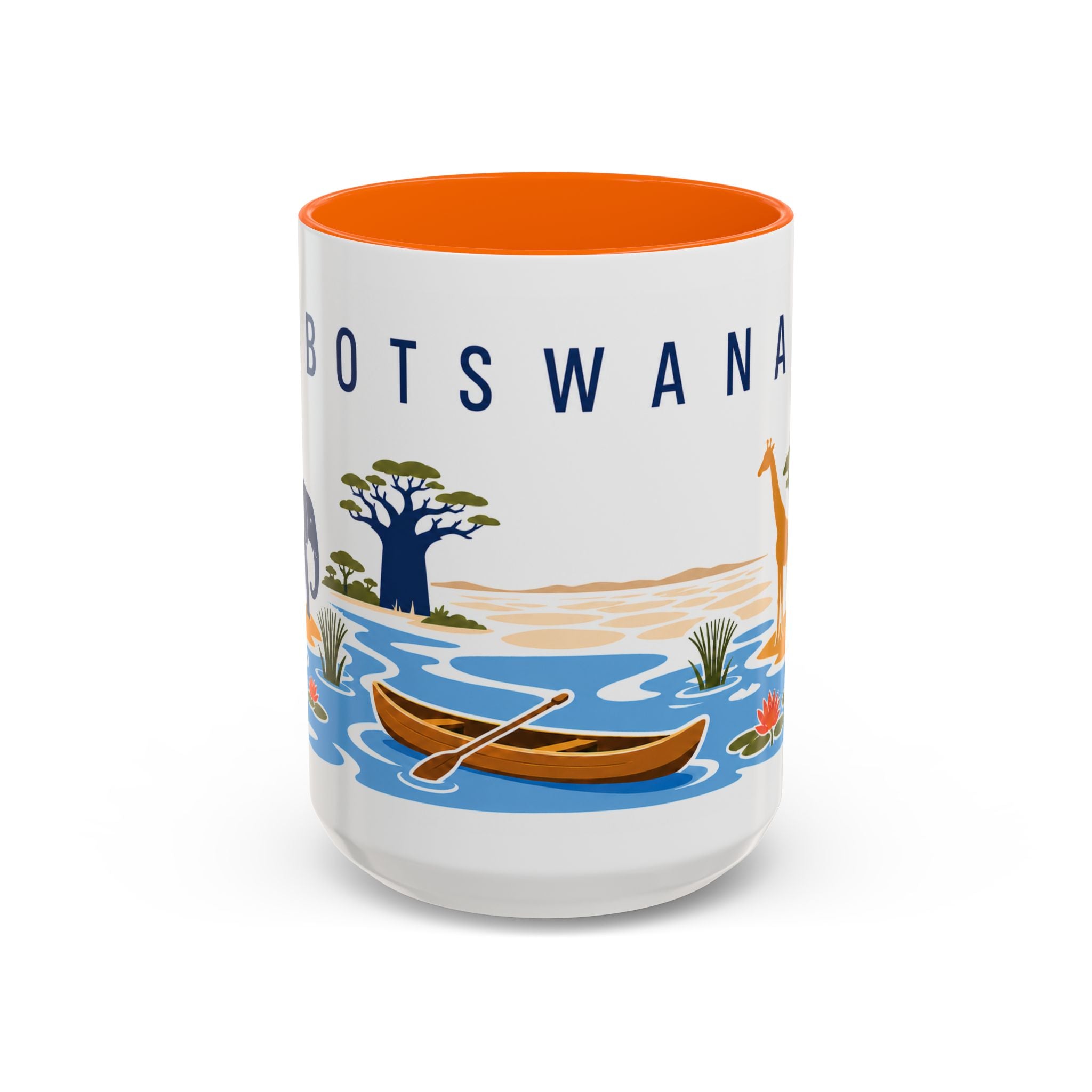Botswana Coffee Mug | Travel Souvenir Accent Mug | Country Gift Ceramic Cup 11oz 15oz