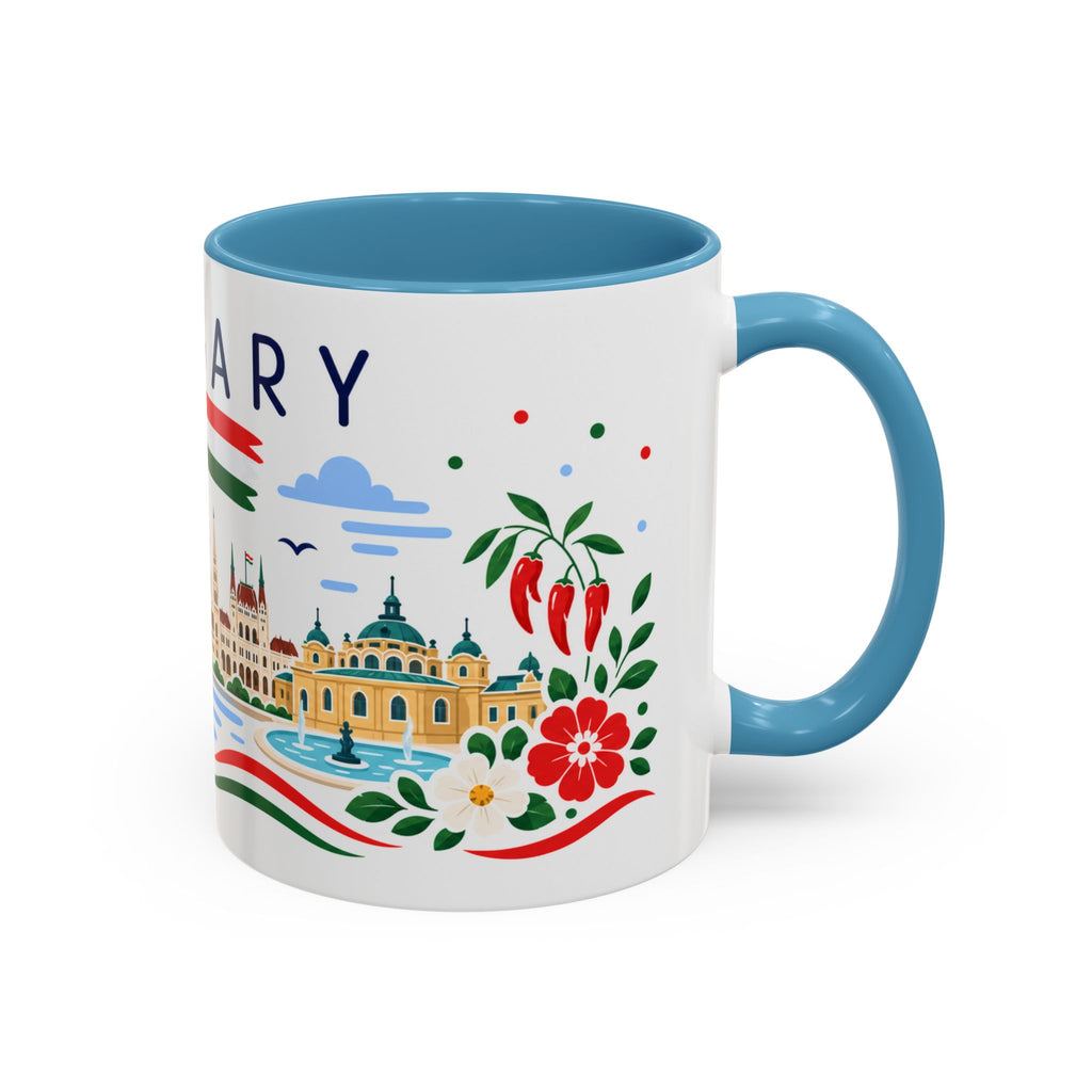 Hungary Coffee Mug | Travel Souvenir Accent Mug | Country Gift Ceramic Cup 11oz 15oz
