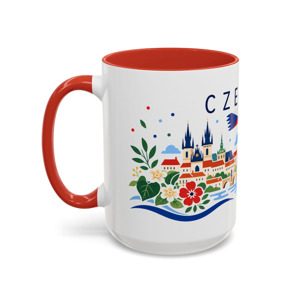 Czechia Coffee Mug | Travel Souvenir Accent Mug | Country Gift Ceramic Cup 11oz 15oz