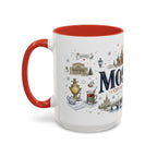 Moscow Coffee Mug | Russia Souvenir Travel Gift | Accent Color Ceramic 11oz 15oz