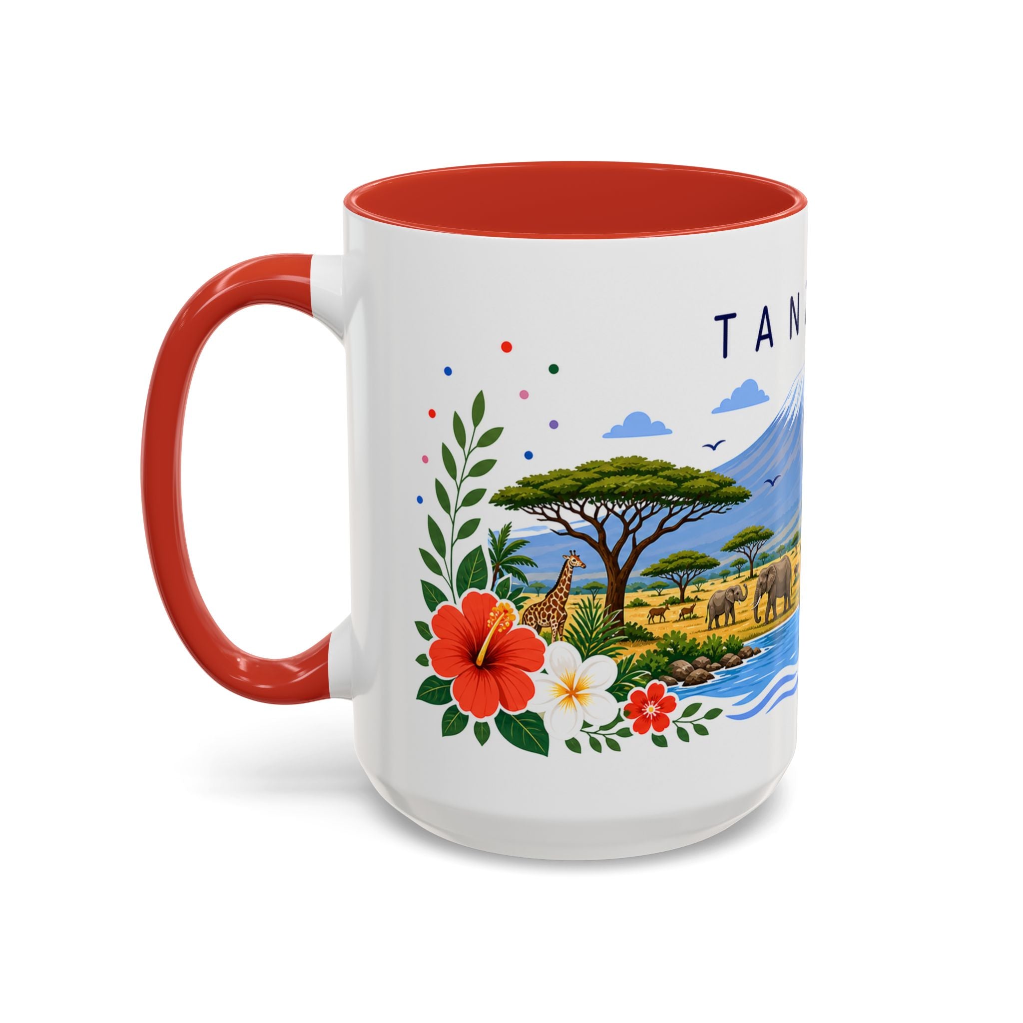Tanzania Coffee Mug | Travel Souvenir Accent Mug | Place Gift Ceramic Cup 11oz 15oz