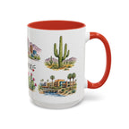 Phoenix Illustrated Travel Mug | City Souvenir Accent Coffee Mug | 11oz 15oz Ceramic Cup
