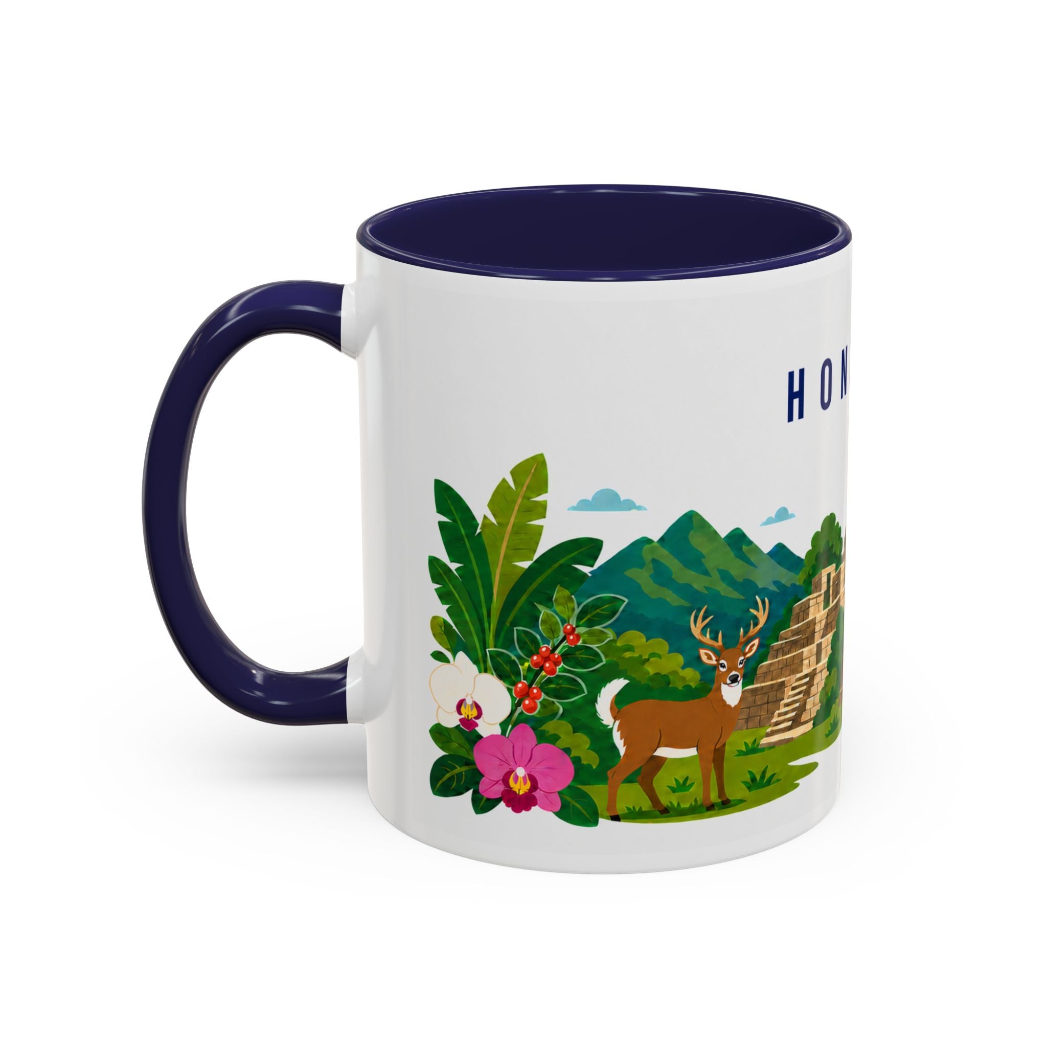 Honduras Coffee Mug | Travel Souvenir Accent Mug | Country Gift Ceramic Cup 11oz 15oz