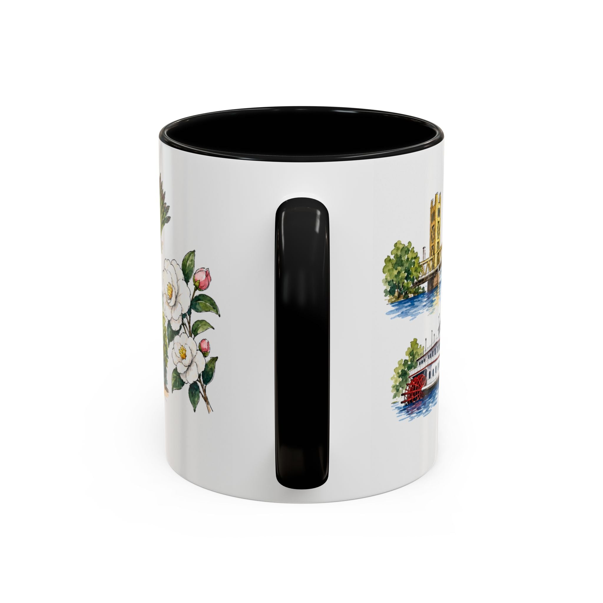 Sacramento Illustrated Travel Mug | City Souvenir Accent Coffee Mug | 11oz 15oz Ceramic Cup