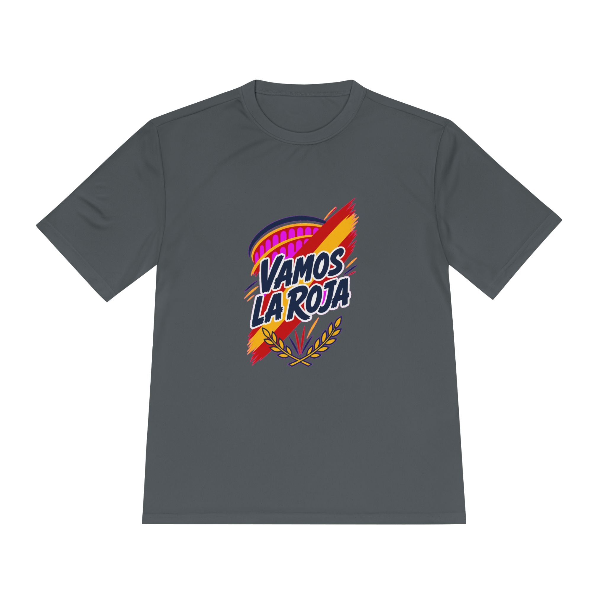Spain Soccer T Shirt, Vamos La Roja Tee, World Football Fan Shirt, Moisture Wicking Sport Tee