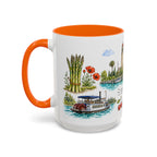 Stockton Illustrated Travel Mug | City Souvenir Accent Coffee Mug | 11oz 15oz Ceramic Cup