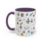 Portland Christmas Watercolor Mug | City Souvenir Coffee Cup (11oz 15oz)