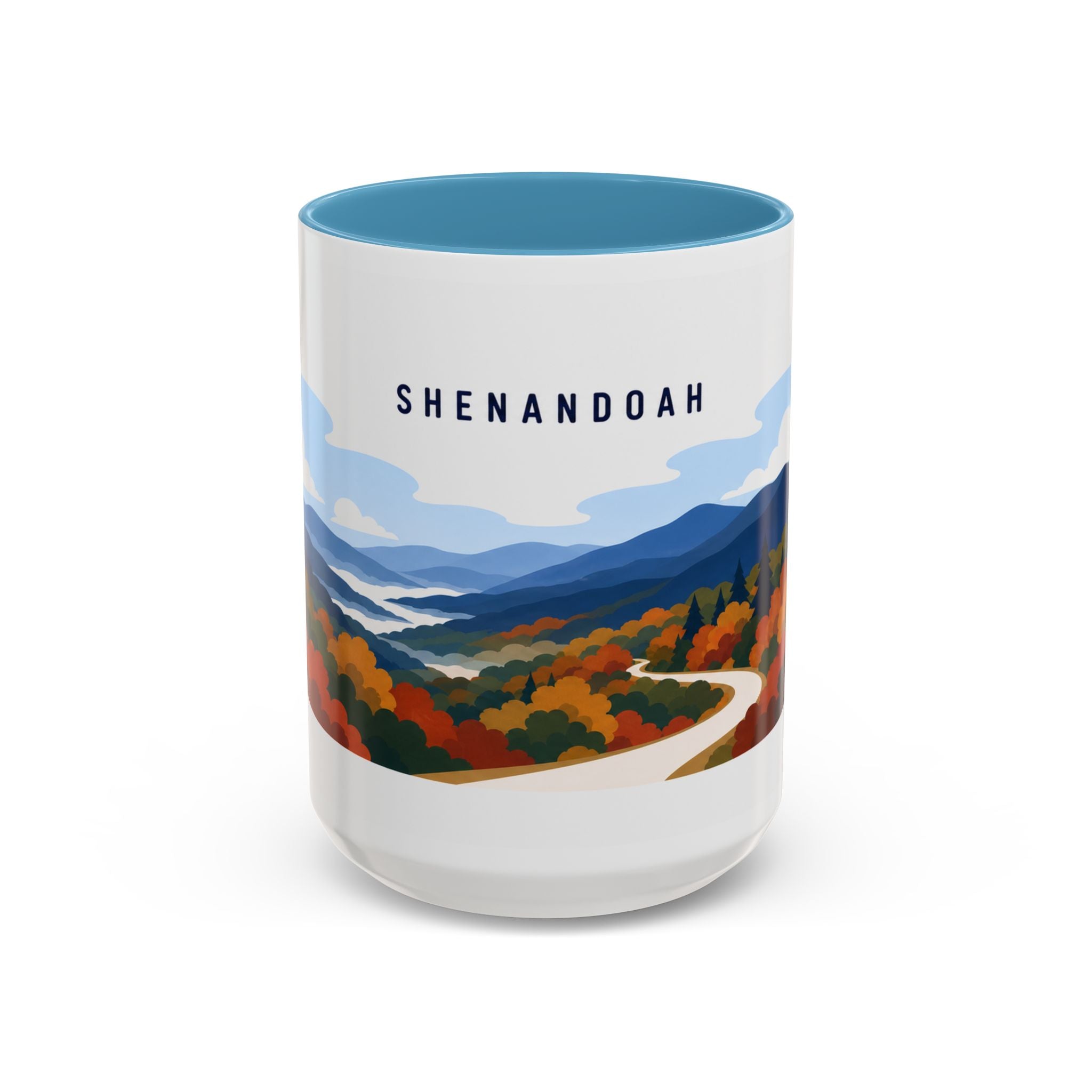 Shenandoah National Park Coffee Mug | Solid Color Block Park Souvenir | 11oz 15oz Accent Mug