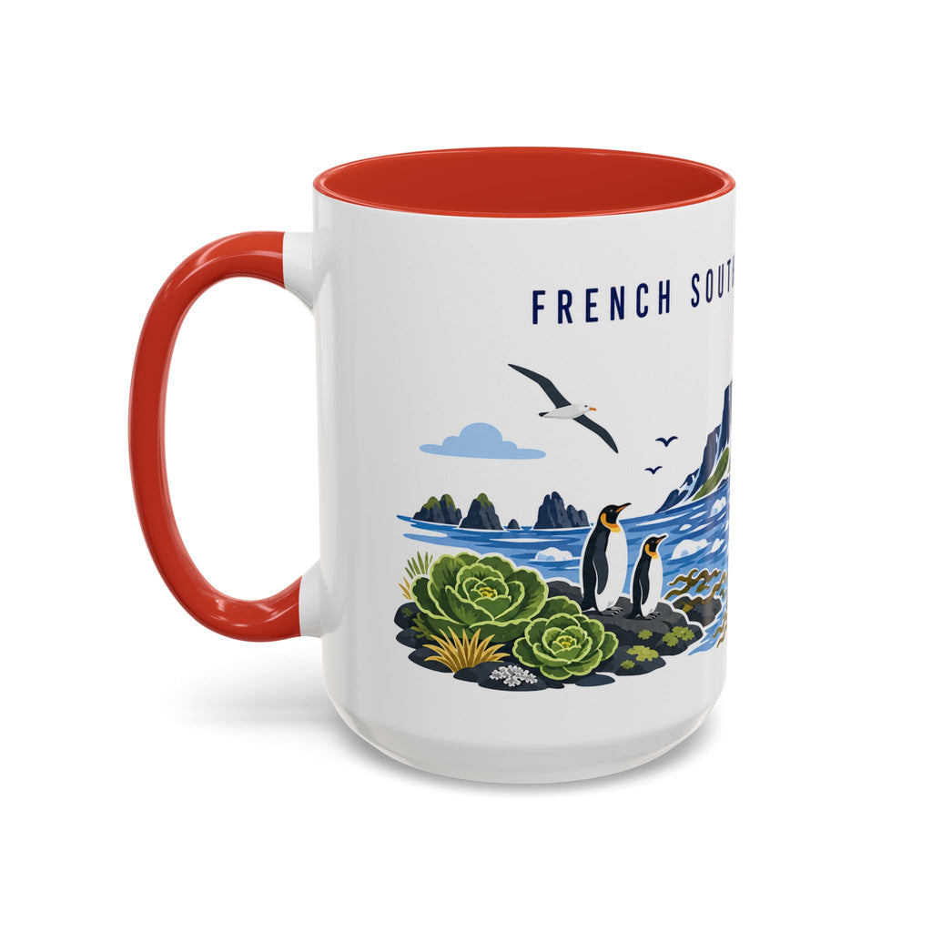 French Southern Territories Coffee Mug | Travel Souvenir Accent Mug | Country Gift Ceramic Cup 11oz 15oz