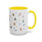 Christmas Ornament Mug | Snowflake Watercolor Holiday Gift | Accent Cup 11oz 15oz