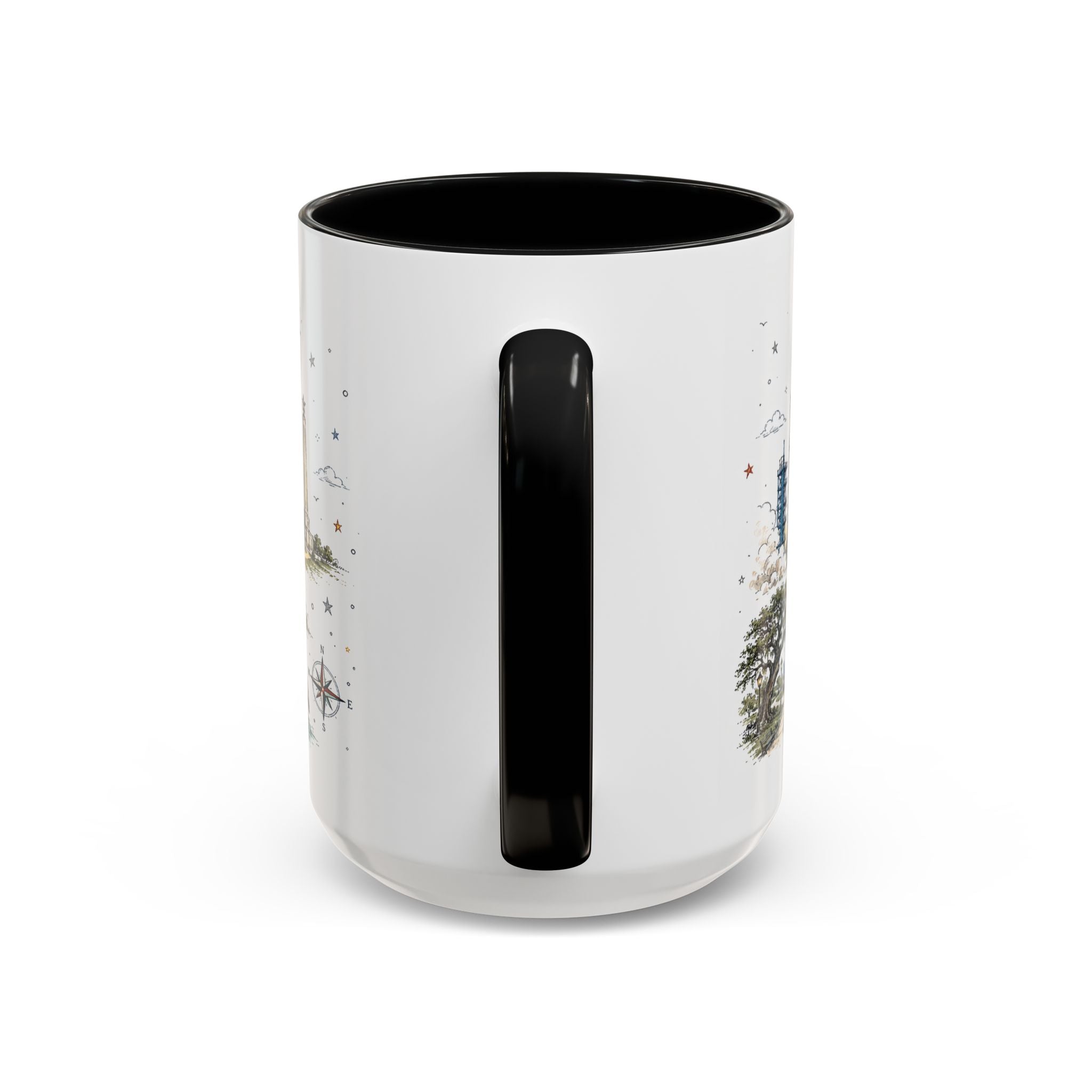 Houston Coffee Mug | Texas Souvenir City Gift | Accent Color Ceramic 11oz 15oz