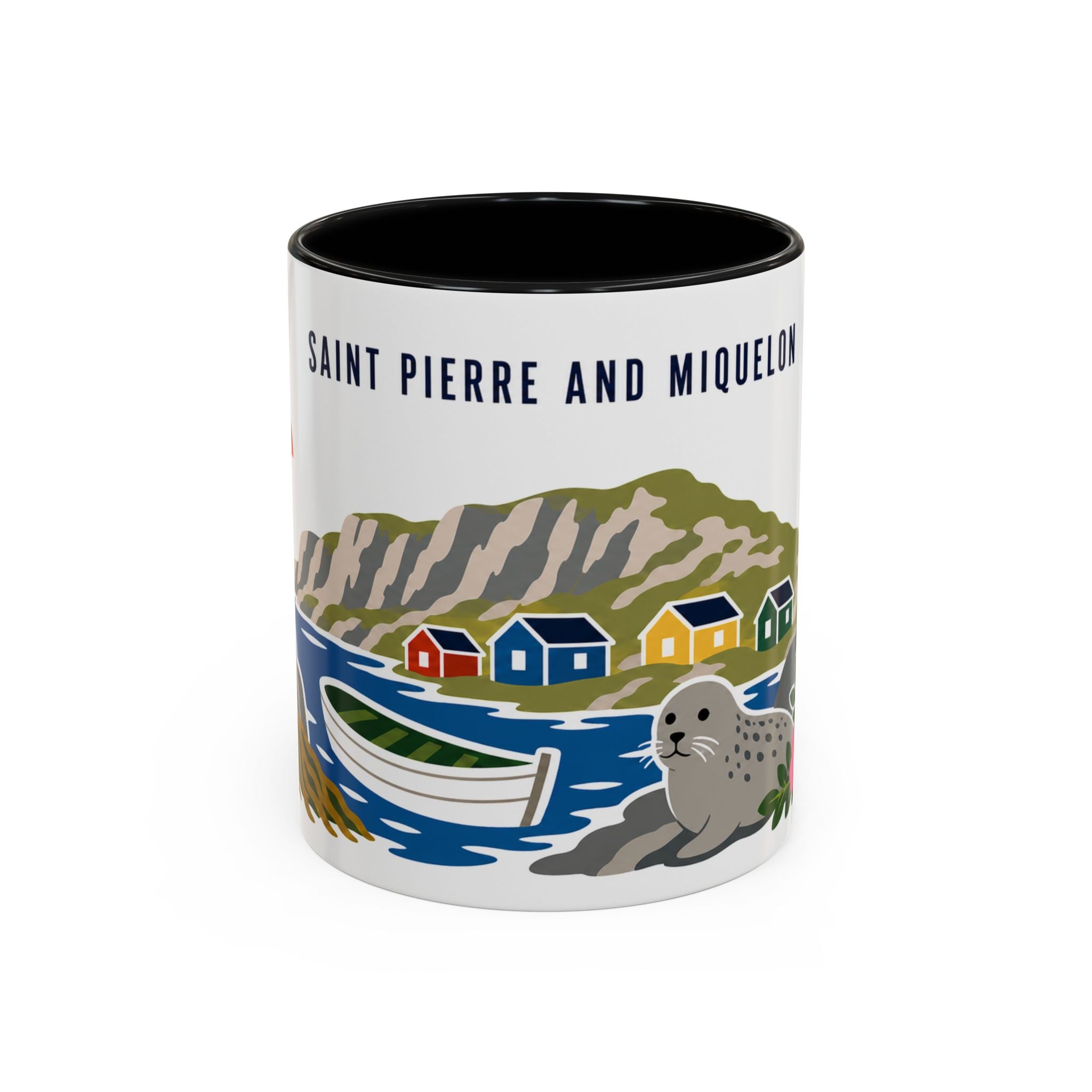 Saint Pierre and Miquelon Coffee Mug | Travel Souvenir Accent Mug | Country Gift Ceramic Cup 11oz 15oz