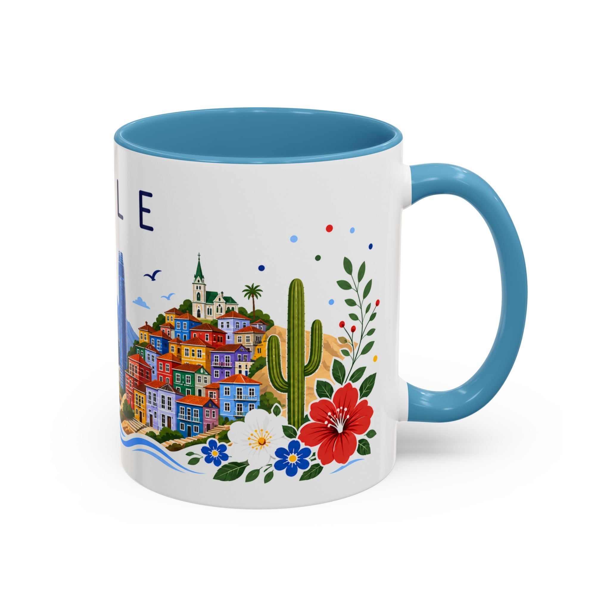 Chile Coffee Mug | Travel Souvenir Accent Mug | Place Gift Ceramic Cup 11oz 15oz