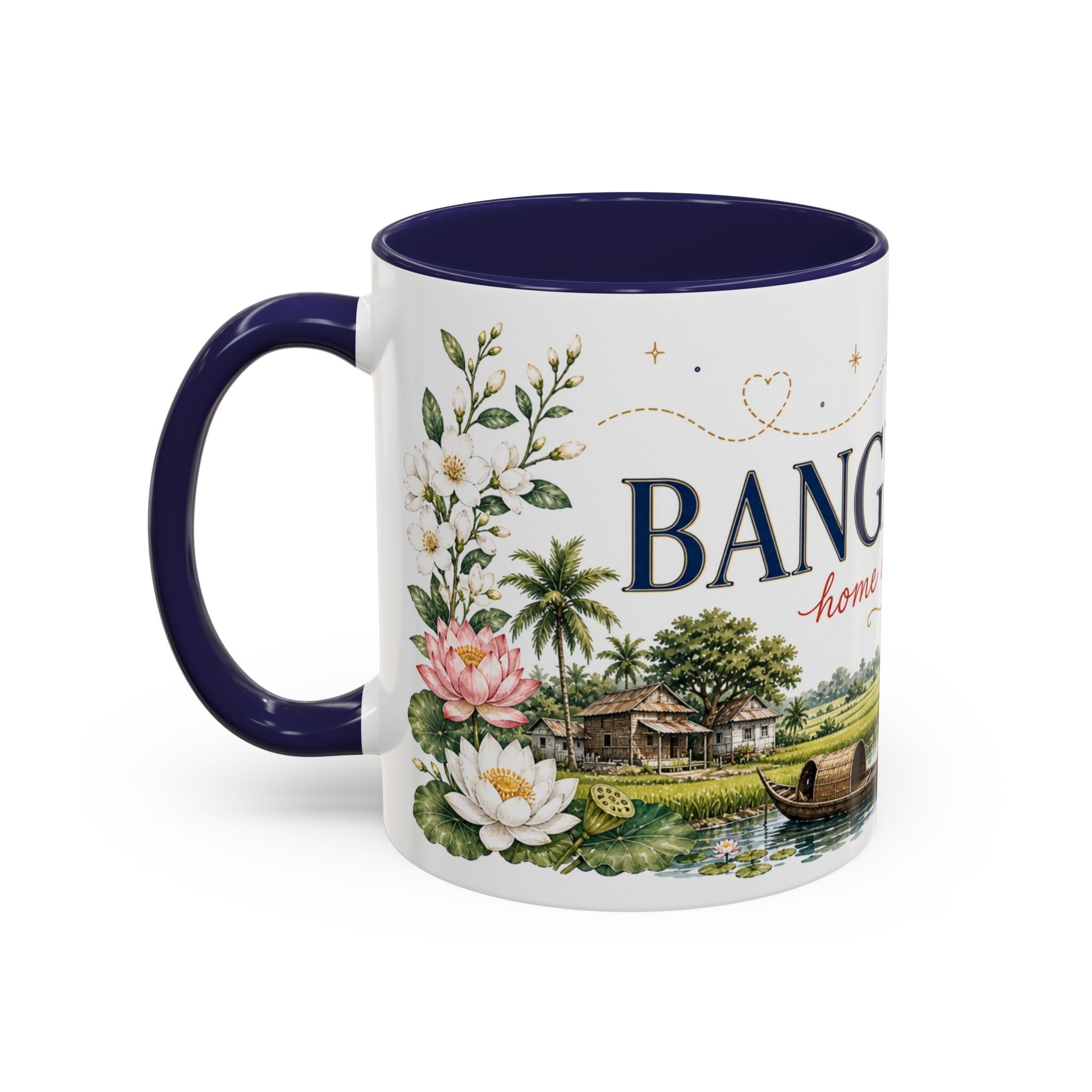 Bangladesh Home Country Mug | Moving Away Gift | Long Distance Friendship | 11 oz 15 oz Accent Mug