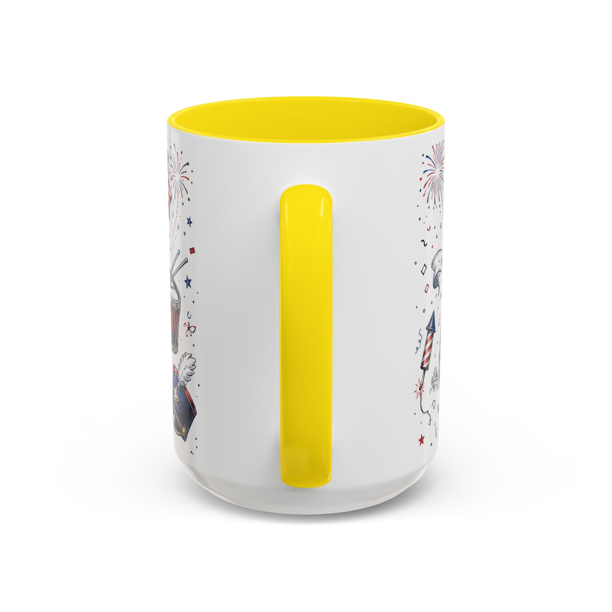 Stars and Stripes Forever Coffee Mug | Patriotic 4th of July Gift | Accent Color Ceramic 11oz 15oz