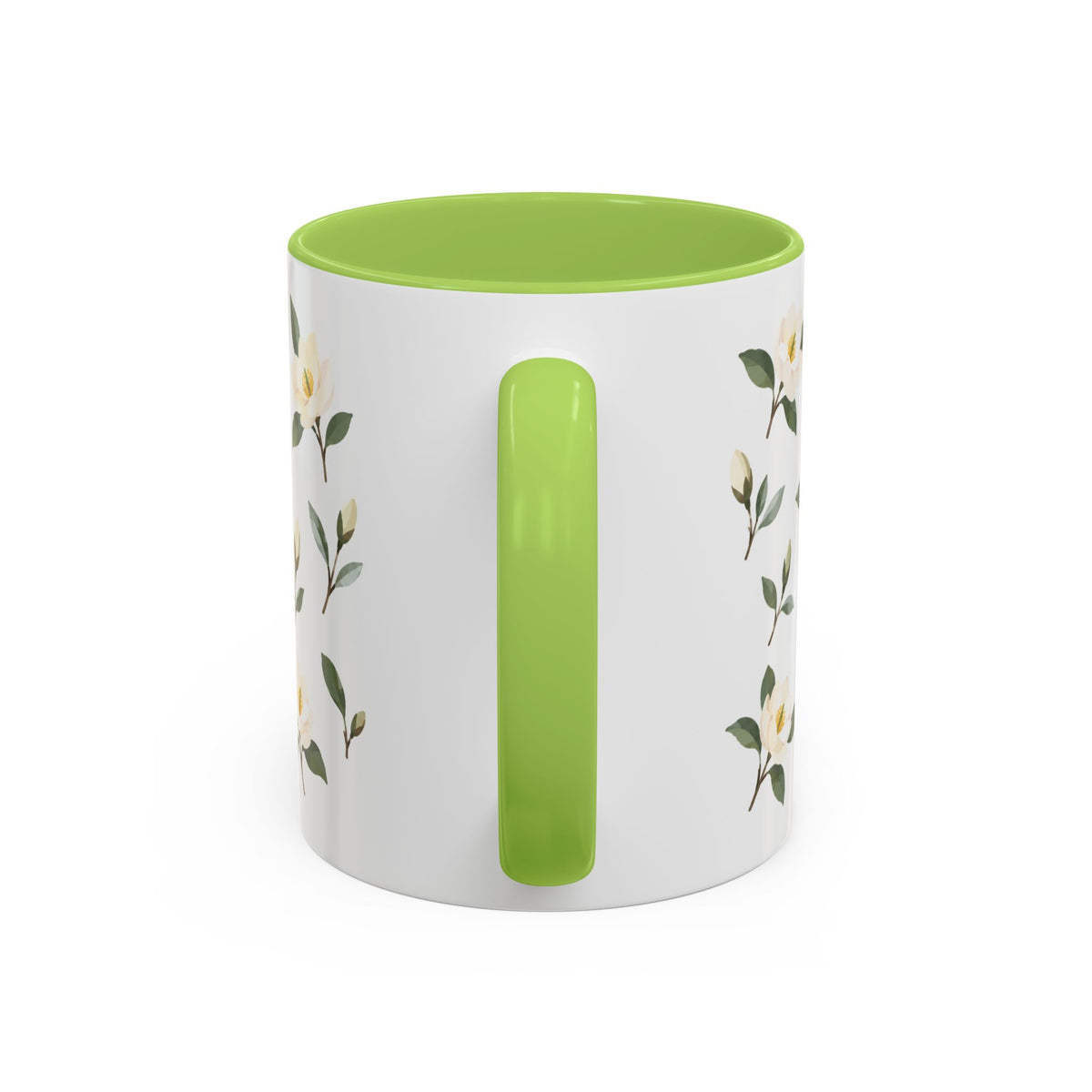 Georgia Sweetbay Magnolia Mug, State Flower Floral Coffee Cup, 11oz Botanical Gift