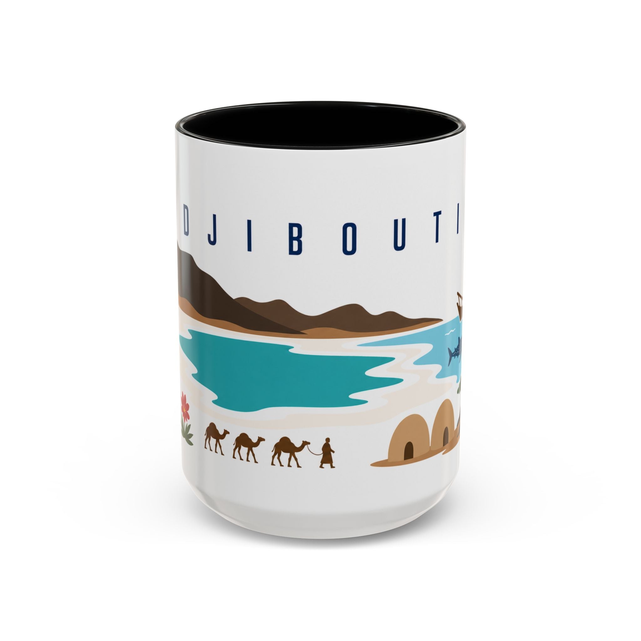 Djibouti Coffee Mug | Travel Souvenir Accent Mug | Country Gift Ceramic Cup 11oz 15oz