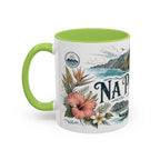 Na Pali Coast Mug, Hawaii Travel Souvenir, Bucket List Gift, Accent Ceramic Coffee Mug 11oz 15oz