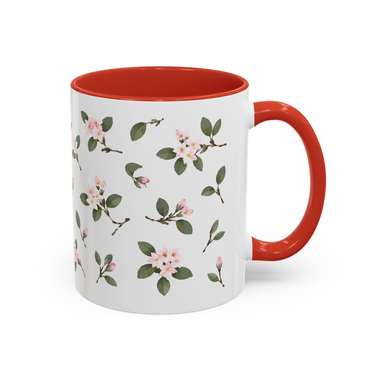 Massachusetts Mayflower Mug, State Flower Floral Coffee Cup, 11oz Botanical Gift