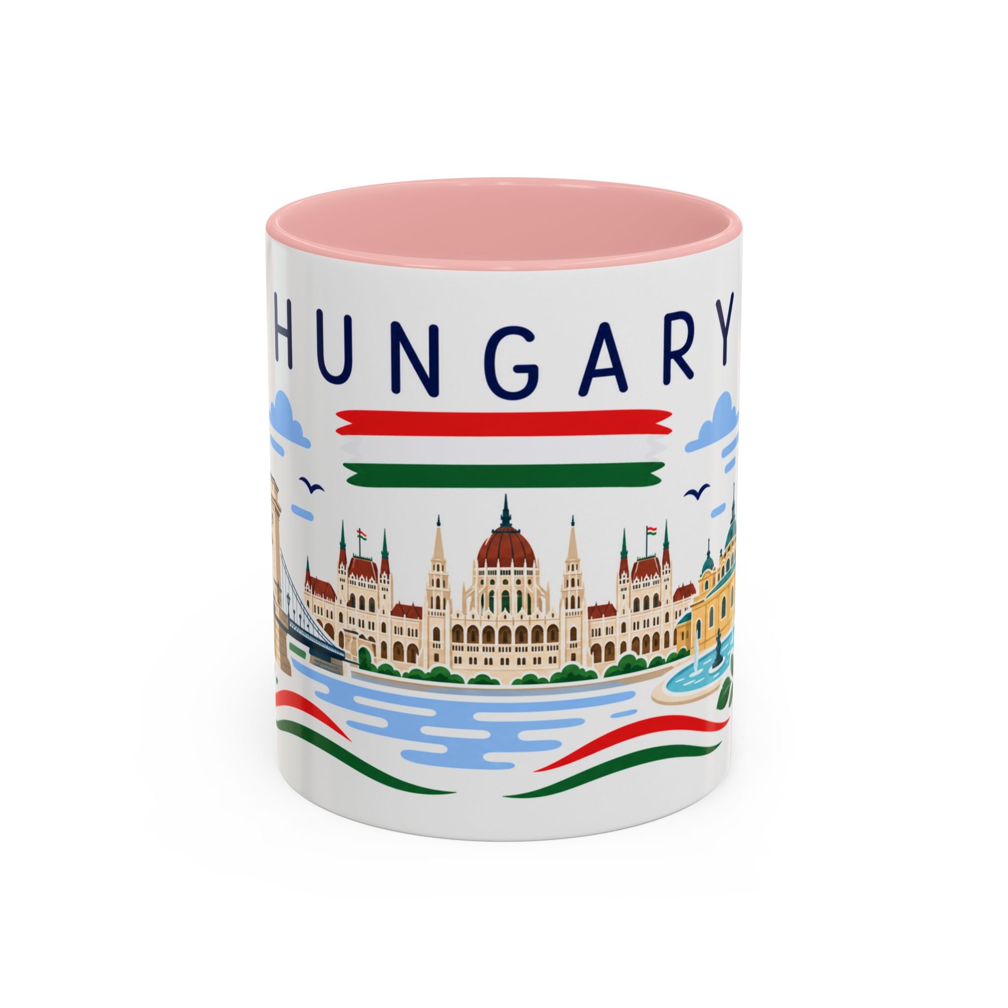 Hungary Coffee Mug | Travel Souvenir Accent Mug | Country Gift Ceramic Cup 11oz 15oz