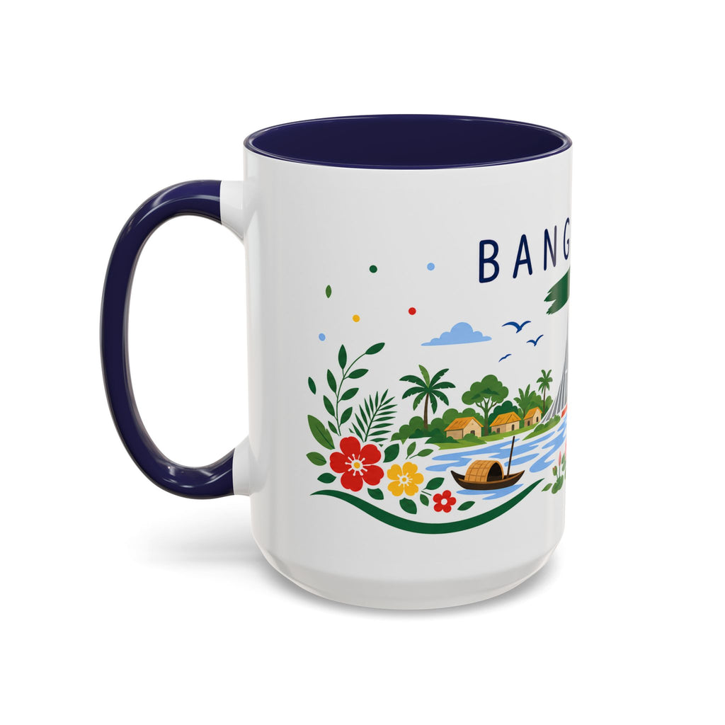 Bangladesh Coffee Mug | Travel Souvenir Accent Mug | Country Gift Ceramic Cup 11oz 15oz