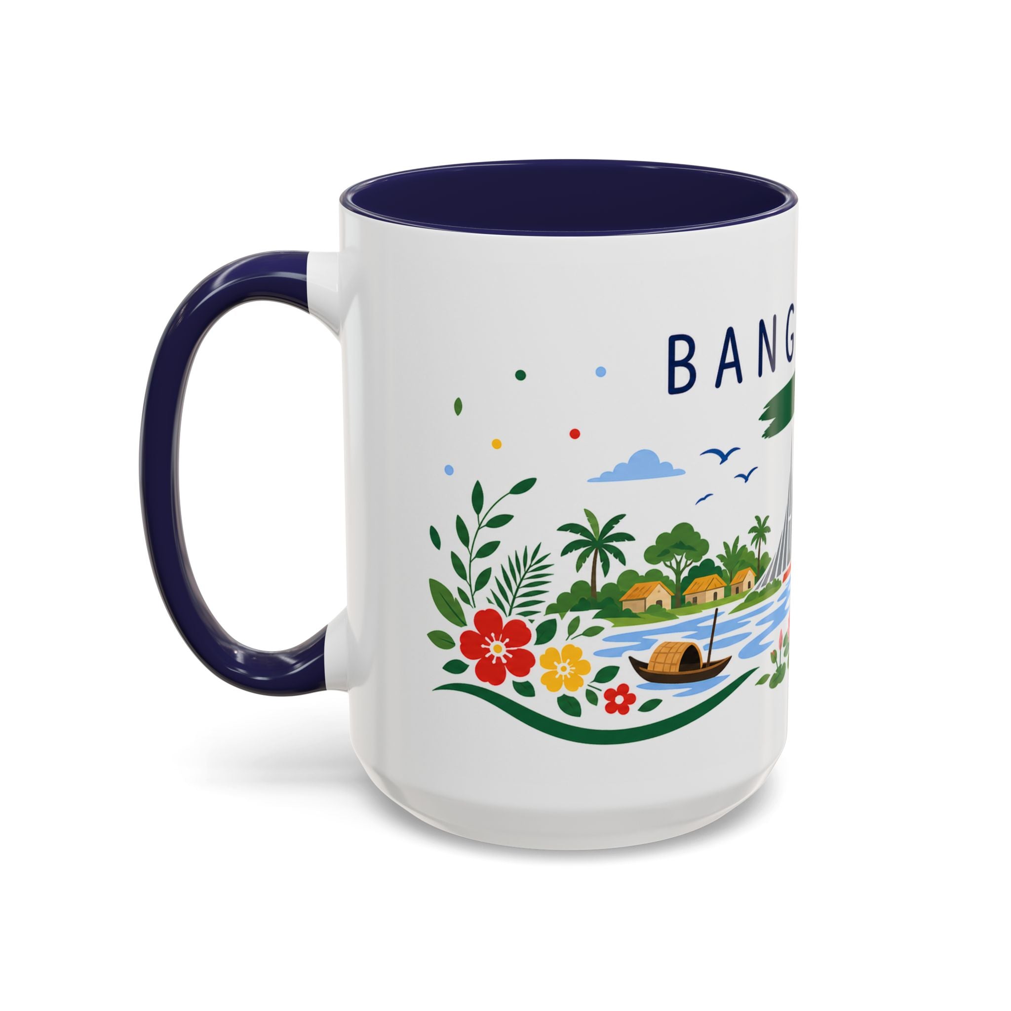 Bangladesh Coffee Mug | Travel Souvenir Accent Mug | Country Gift Ceramic Cup 11oz 15oz