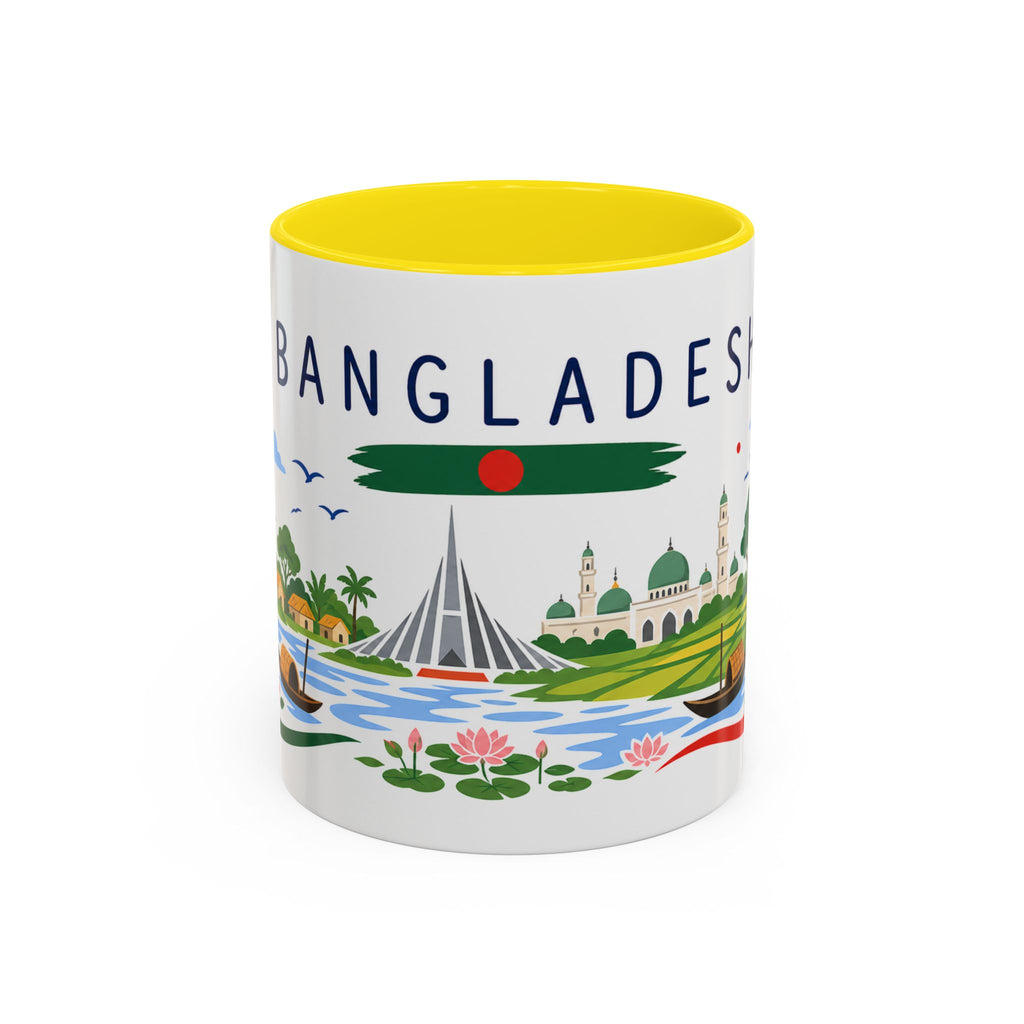 Bangladesh Coffee Mug | Travel Souvenir Accent Mug | Country Gift Ceramic Cup 11oz 15oz