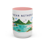 Caribbean Netherlands Coffee Mug | Travel Souvenir Accent Mug | Country Gift Ceramic Cup 11oz 15oz
