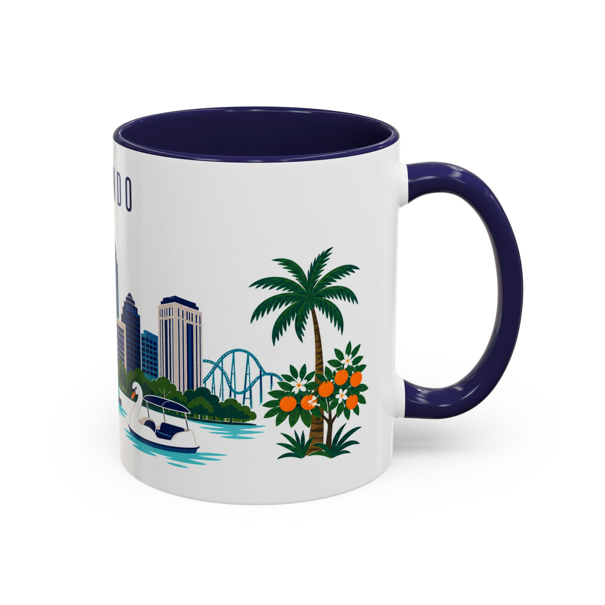 Orlando Coffee Mug | United States Travel Souvenir | Porcelain Decal City Gift | 11oz 15oz Accent Mug